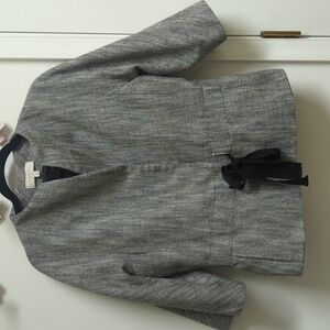 Talbots Sorbonne Tweed Ribbon Belted Jacket